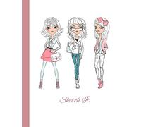 Sketch IT: Learn How to Doodle Art, Draw, Paint, or Create Fashion Design on this Whimsical Fashion Sketch Pad with Blank Paper to Draw on (8.5 x 11 Mid - Heavy Paper Sketch book, Premium Matte Cover)