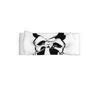 Sketch of a pandaBow headband, patterned baby bow hair accessory, suitable for newborns, infants, and everyday wear
