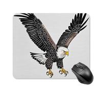 Sketch of Bald Eagle Diving Square Mouse Pad Portable Computer Mousepad with Non-Slip Rubber Base 25 * 30cm Ultra-Thin Gaming Mouse Mat for Computer Laptop Office Desk Accessories