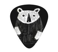 Sketch of bearGuitar Picks, 12-Piece Pattern Set, Three Different Thicknesses for Acoustic Electric Guitar and Other Instruments