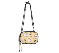 Sketch Style Cute Cartoon Cat Cross Body Bag for Mens Trendy with Adjustable Strap Small Shoulder Bags Walk the dog bolsa de mano para mujer elegante
