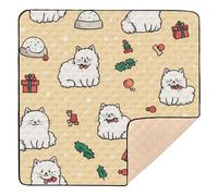 Sketch Style Cute Cartoon Cat Soft Padded Baby Play Tummy Time Mat for Indoor Outdoor One-Piecing Foldable Tummy Time & Crawling Mat for Baby Kids Toddlers Infants, 50'' x 50''