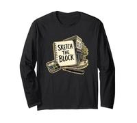 Sketch THE Block Urban Sketching Walk Long Sleeve T-Shirt