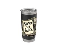 Sketch THE Block Urban Sketching Walk Stainless Steel Insulated Tumbler
