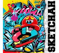 Sketchah Square Sketch Book G3: 160 Page Artists Sketchbook 8” x 8” For Doodles, Sketches, Rough Drafts, Learning and Practice. Graffiti Street Art Cover