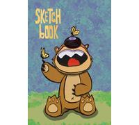 Sketchbook: A dot grid sketchbook featuring Bearfly 100 pages 6x9”