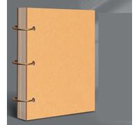 Sketchbook A4, 160GSM/ 150 Pages Sketch Book, Detachable Plain Drawing Book Kraft Cover Spiral Blank Painting Notebook for Adults Children Drawing Sketching Artists (Side Page)