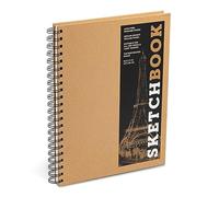 Sketchbook (basic large spiral Kraft) (Sterling Sketchbook series): Volume 15: Acid-Free Quality Paper (128 pages)