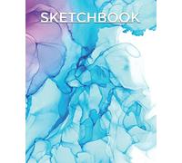Sketchbook: Best blank white pages for multimedia art 8"x 10", drawing, zendoodling, charcoal, colored pencils, pens, crayons, kids, artist, great for art on the go
