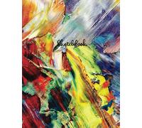 SketchBook: Blank Drawing Book for Painting, Drawing, Writing, Sketching and Doodling 8.5 X 11" 120 Pages Wide Papers(Abstract colorful oil canvas cover vol-4)