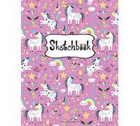 Sketchbook: Cute Unicorn drawing paper for kids: Sketch Pads for Drawing, Doodling or Sketching, Kids Sketch Book includes 120 Pages of 8.5"x11" Blank Paper - Sketch book For Kids (Volume 2)
