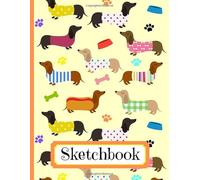 Sketchbook: Dachshund Sausage Dog Cover Design For Keen Artists / Students / Drawing / Doodling / Dog Lover Gift