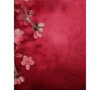 Sketchbook | Dark Floral Red Art Journal | 8x10 Blank Pages for Drawing, Journaling, or Creative Work: For artists who bloom in shades of red and shadow