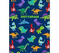 Sketchbook: Dinosaurs Blank Notebook for Drawing, Writing, Painting or Doodling for Kids.