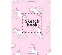Sketchbook: Drawing book Unicorn Kawaii large size for drawing, sketch, painting, watercolor, creation: 100 pages. Notebook and sketchbook for artist, ... ideal for colored pencil, markers, paint.