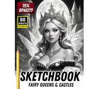 Sketchbook: Fairy Queens & Castles - 15% Opacity Tracing Practice Book for Artists: A Magical Grayscale Sketchbook Featuring Enchanted Fairies, Royal ... Sheets to Trace and Master Character Drawing