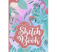 Sketchbook Flamingo Animal Print: Flamingo animal print sketch pad