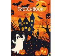 Sketchbook - Halloween: Drawing Book for Kids, Large A4 Blank Paper Journal for Drawing, Doodling & Writing, 8.3 x 11.7 inches, 107 Pages