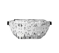 Sketchbook Large Fanny Pack,Gifts for Enjoy Sports Festival Workout Traveling Running Casual