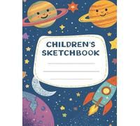 Sketchbook Notepad for Kids Blast Off! Large 8.25" x 11" hardback cover 20.96 x 27.94 cm