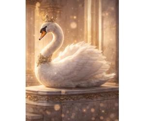 Sketchbook - Royal Swan Palace Dreams: A creative space for sketching, doodling, and imaginative ideas