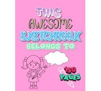 Sketchbook - This awesome Sketchbook - Pink - 8.5 x 11 inch - 150 white pages
