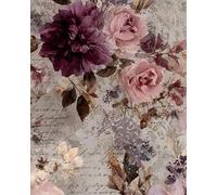 Sketchbook | Vintage Script Floral Art Journal | 8x10 Blank Pages for Drawing and Creative Expression: A romantic art book for delicate thoughts and daring ideas