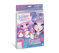 Sketchbook With Crayons, Stencils And Stickers Top Quality