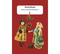 Sketchbook with van Eyck Arnolfini Portrait in Red-Orange: these creations belong to: