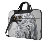 Sketching an eagle 15.6 inch Laptop and Tablet, Sleek Design, Durable and Water-Repellent Fabric, Business Casual