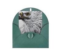Sketching An Eagle Blank Greeting Cards, Thank You Cards And Envelopes, 4x6 Inch,& Wedding, Baby Shower, Party.