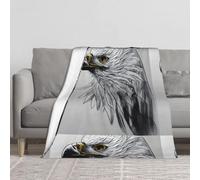 Sketching an eagle Blanket.Thickened Plush Fleece Throw Blanket Full-Print 60x50in Velvet Soft Bed Sofa Cover.