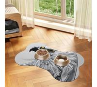 Sketching an eagle Bone Shaped Absorbent Dog Feeding Mat