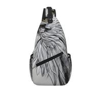 Sketching An Eagle Casual Crossbody Chest Bag With Multi Pocket Design Suitable For Commuting And Working Daily