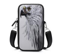 Sketching An Eagle Crossbody Bag Adjustable，Phone Bag Detachable Shoulder Strap，Wallet for Daily Commuting, Can Be Worn Crossbody Or over The Shoulder.