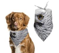 Sketching an Eagle Dog Bandana Washable & Adjustable Triangle Scarf, Breathable Pet Scarf for Small Medium Large Pets, Cute Fashion Pet Accessory