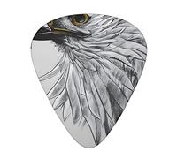 Sketching An Eagle Guitar Plectrums Classical Triangle Bass Acoustic And Electric Guitar Plectrums For Guitarists 12 Pieces