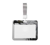 Sketching an Eagle Id Badge Holder with Lanyard-Horizontal Card Protector, Clear Abs Hard Shell for Work Office Events