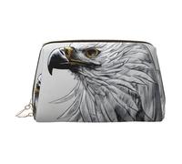 Sketching an Eagle Makeup Bag: Small Travel Cosmetic Bag with Zipper, Portable Toiletry Pouch for Brushes