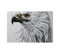 Sketching an eagle Pattern Wooden Jigsaw Puzzle Horizontal 300 Pieces for Family Leisure and Creativity Enhancement