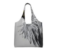 Sketching an eagle Printed Canvas Bag Women's Fashion Shoulder Tote Bag Lightweight Shopping Bag