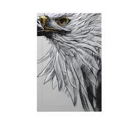 Sketching an Eagle Unbreakable Polycarbonate Switch Plate-Modern 1 Gang Light Cover for Home Office with Matching Screws