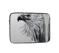 Sketching an Eagle Unisex Shockproof Laptop Sleeve, Made of high-Density Oxford Fabric, Convenient Zipper Opening