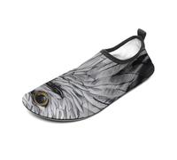 Sketching an Eagle Water Shoes for Men Women, Lightweight Stretch Swim Shoes with Anti-Slip Rubber Sole, Quick-Dry Aqua Socks for Pool, Beach, Surfing, Style, 12 Women/12 Men