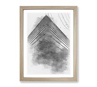 Sketching Architecture Vol.69 Modern Framed Print | A2 Oak Framed Wall Art | Ready to Hang | Modern Cityscape Picture | Living Room Bedroom Lounge Office