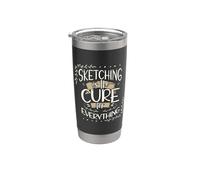 Sketching is My Cure for Everything Artist Stainless Steel Insulated Tumbler