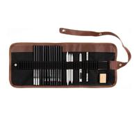 Sketching Kit 29 Piece Drawing Set With Charcoal Pencils Blending Stumps