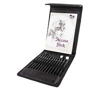 Sketching Pencils with Accessories 17 Pieces 9 Different Thickness Sketch Pad Eraser Sharpener