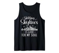Sketching Skylines is Good for My Soul Tank Top