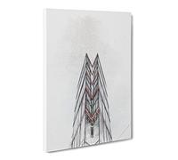 Sketching The Architecture Vol.47 Canvas Print | Gallery Wrapped 30mm Frame Wall Art | 24x16 inches | Ready to Hang | Modern Cityscape Picture | Living Room Bedroom Lounge Office